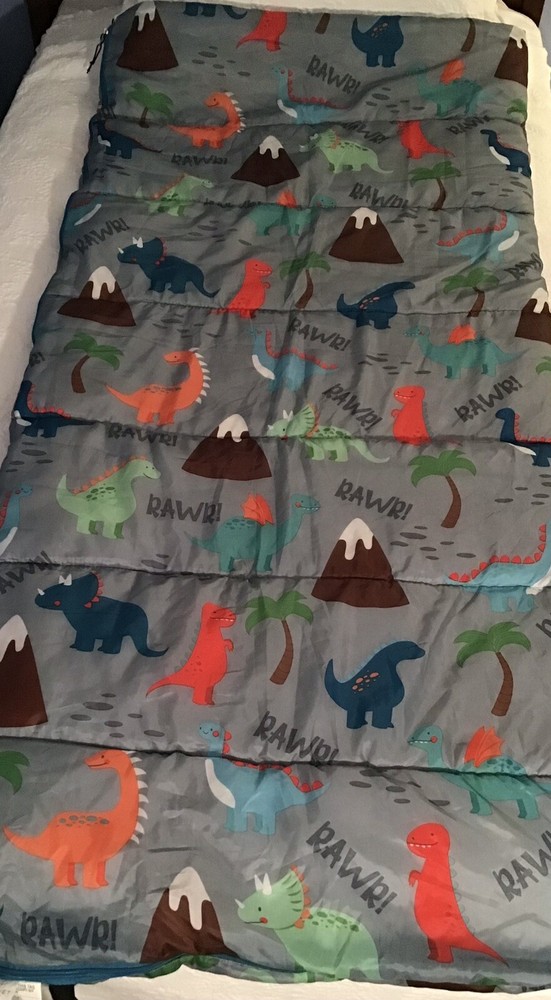OLIVET Dinosaur Kids Sleeping Bag Reversible Mint Condition