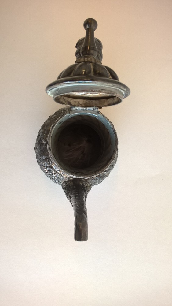 Simpson Hall Miller Coffee Tea Server Antique Victorian Repousse Silverplate 8"