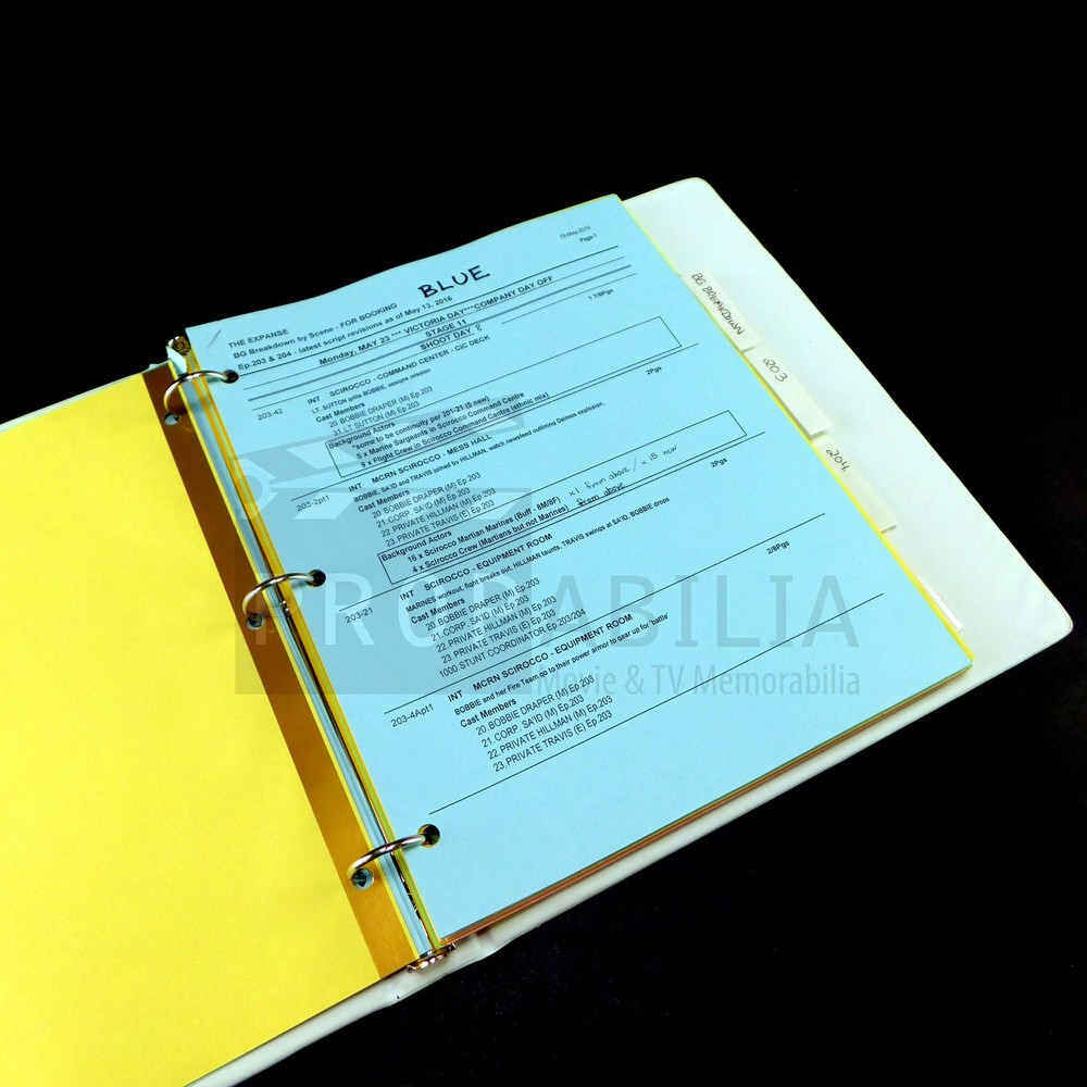 THE EXPANSE S02E03 Prop Script Original Series Prop (8012-4951)