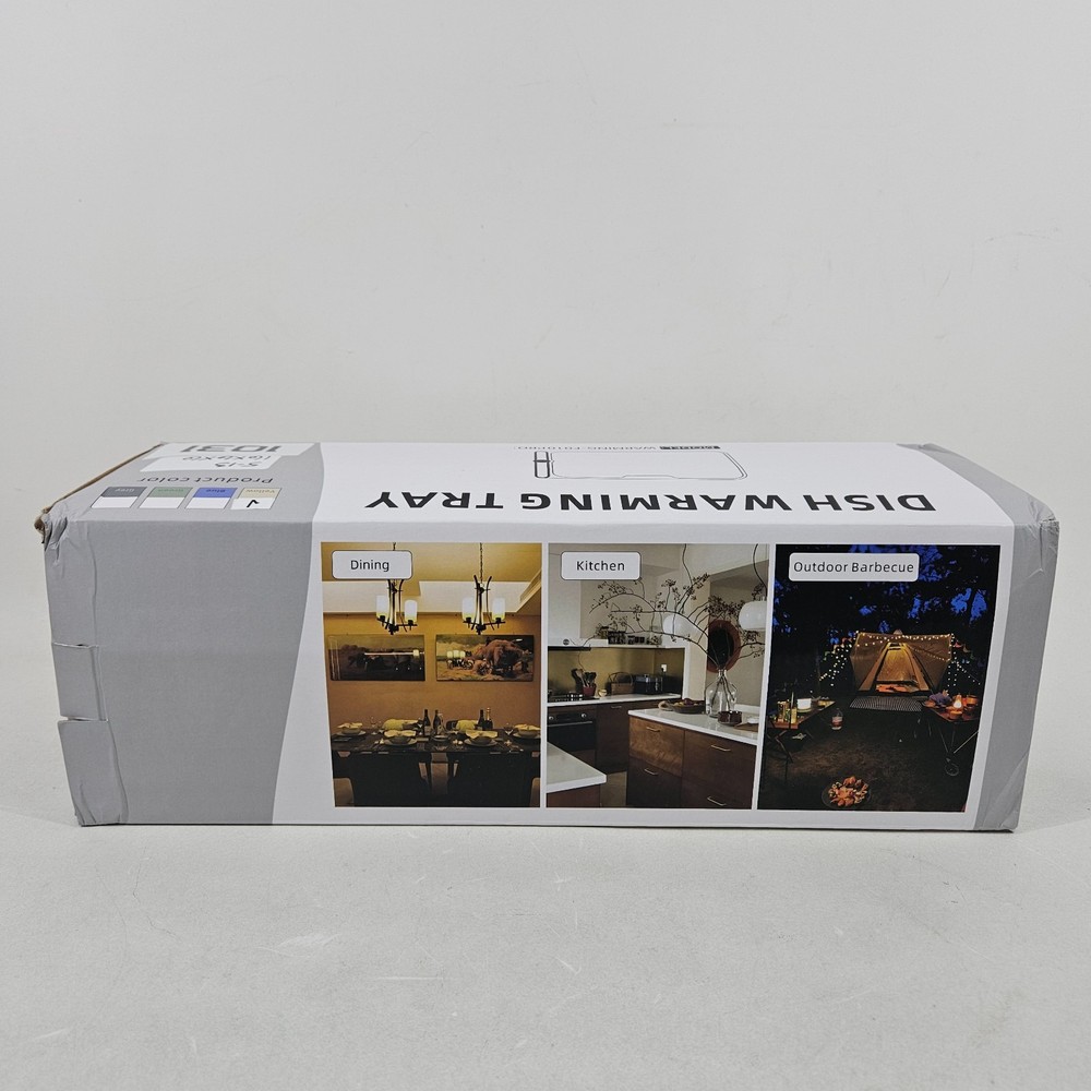 Electric Dish Warming Tray Full Surface Heating Rollable Beige 36x15"