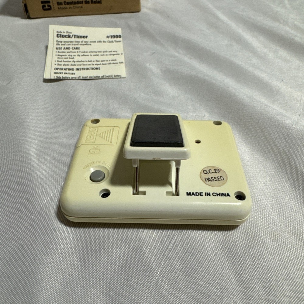 Retired The Pampered Chef # 1900 Digital Kitchen Clock Timer Tested/Working