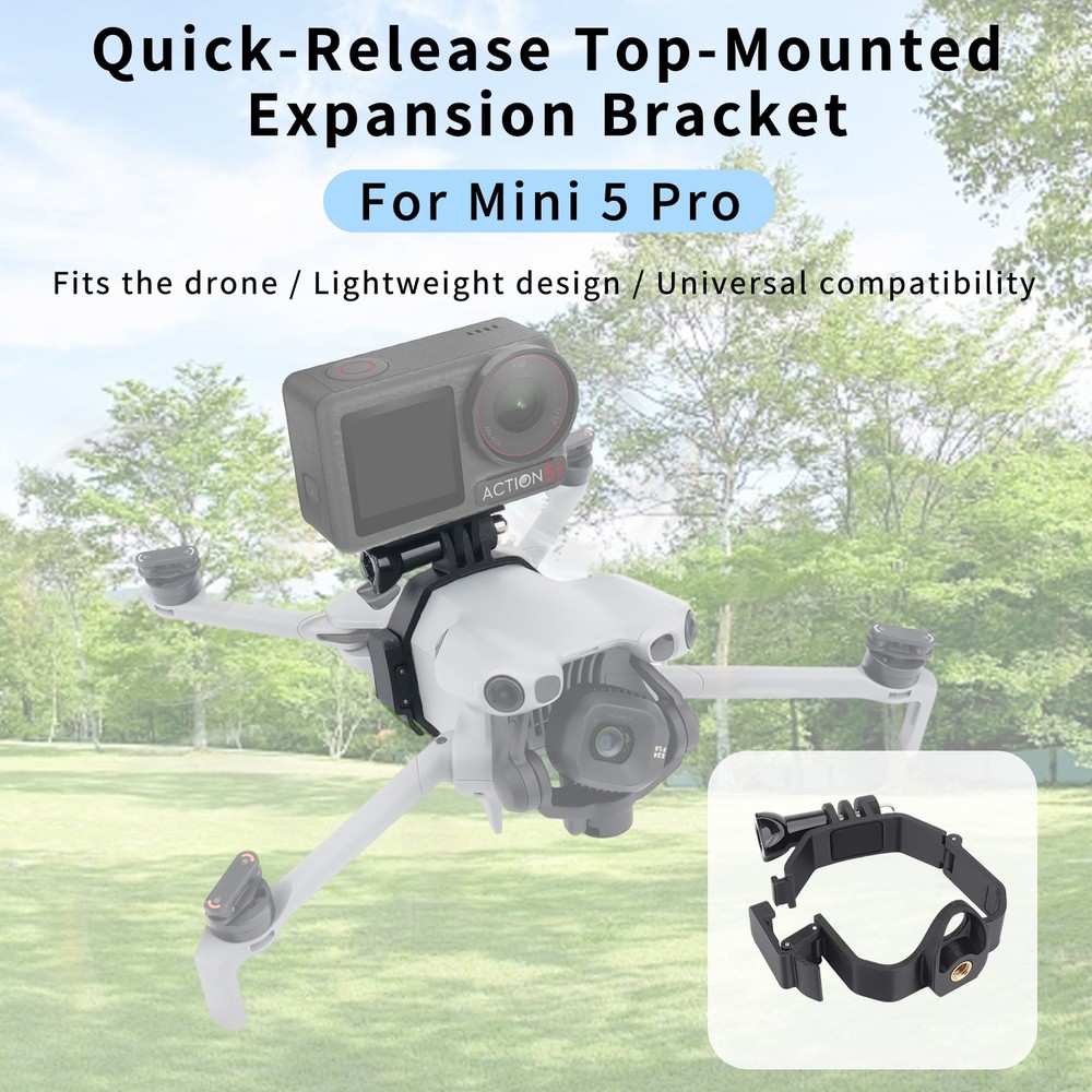 For DJI MINI 5 PRO Top Extension Bracket Mounting Action Camera Mounting Bracket