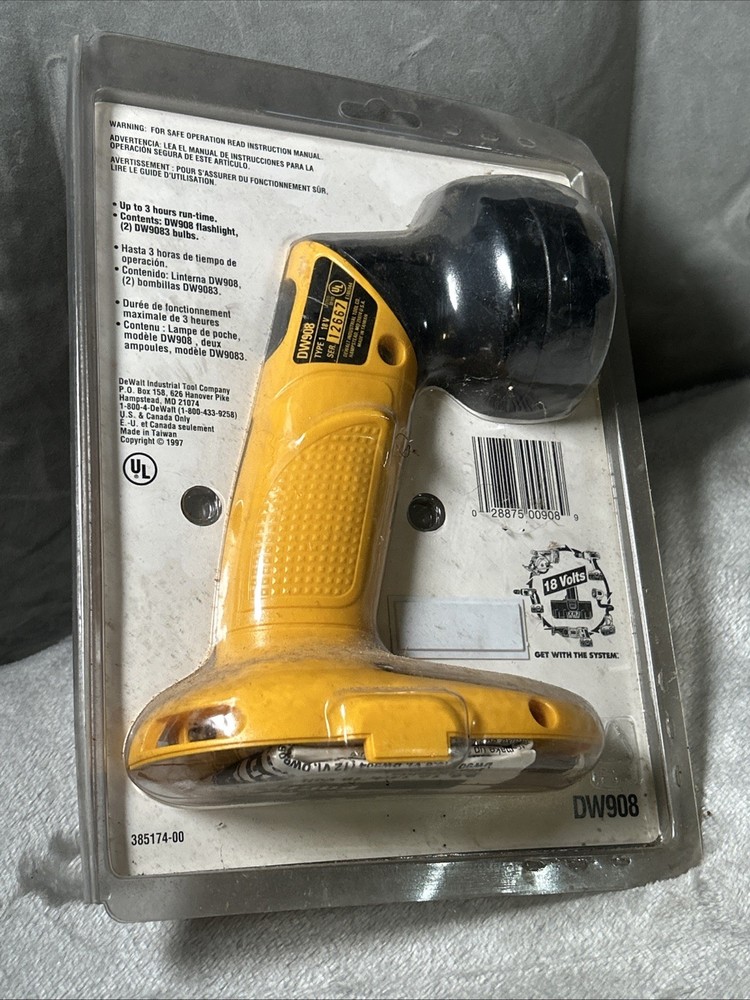 NEW DeWalt 18V Volt DW908 Pivoting Head Cordless Flashlight Tool Only