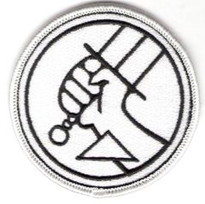 HELLBOY BPRD BLACK ON WHITE PATCH - HBOY4
