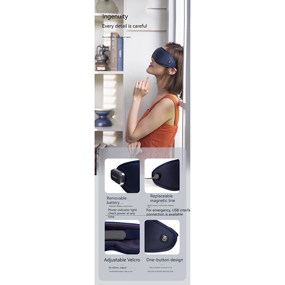 Smart Bluetooth Connection Heated Vibrating Massage Eye Massager