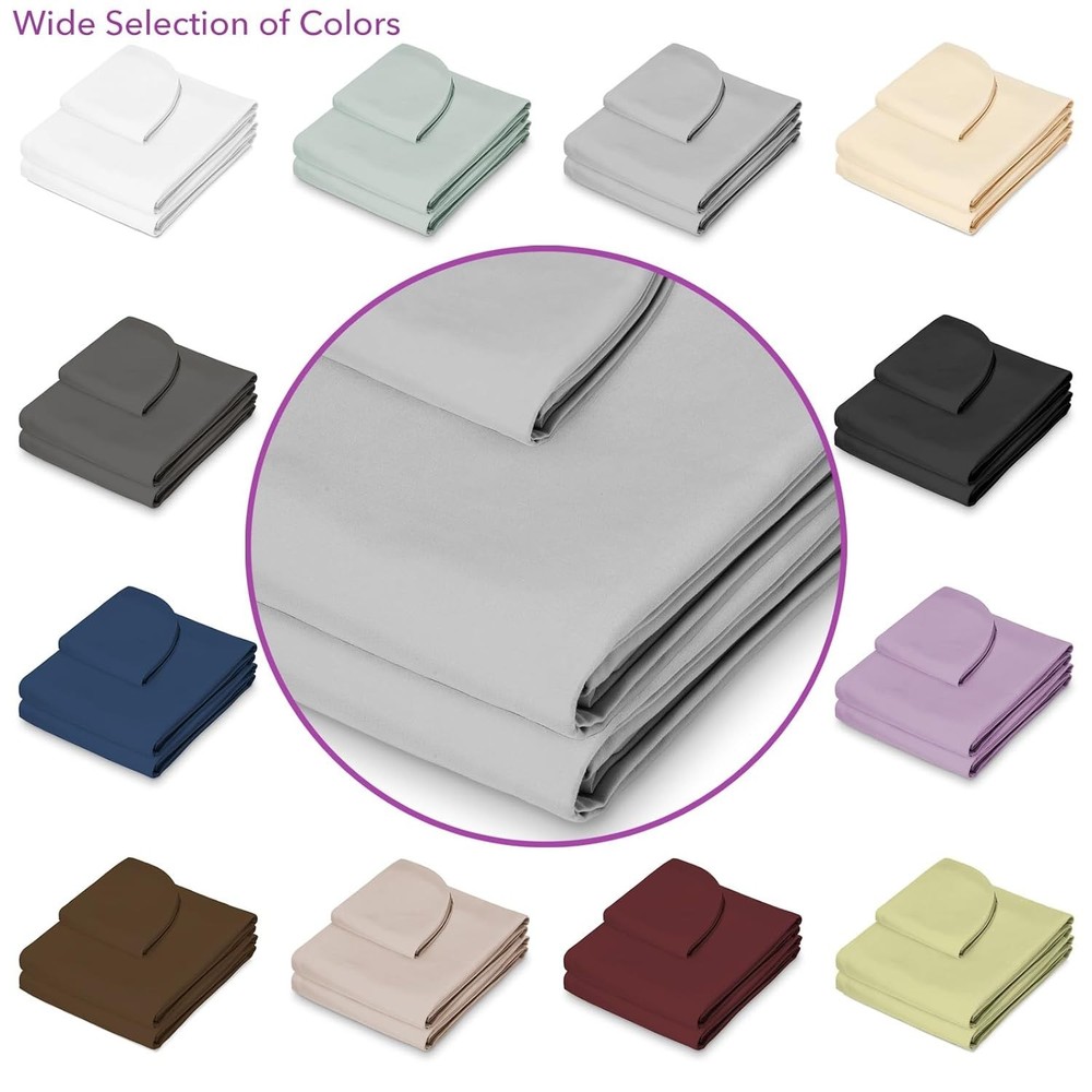 Microfiber Massage Table Sheet Set - Includes Fitted & Flat Sheets