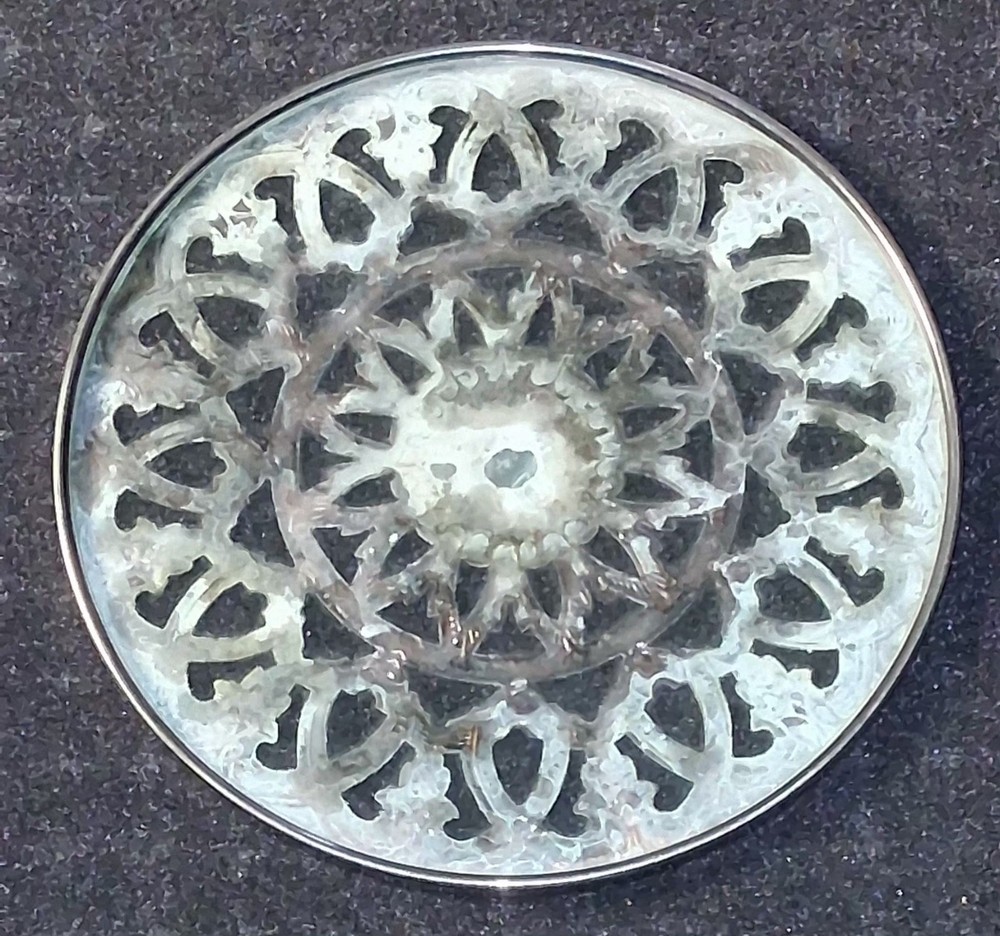 Vintage 6" Silver Plated Trivet Pot Rest Hot Pad Pan Rest Coaster Excellent!!