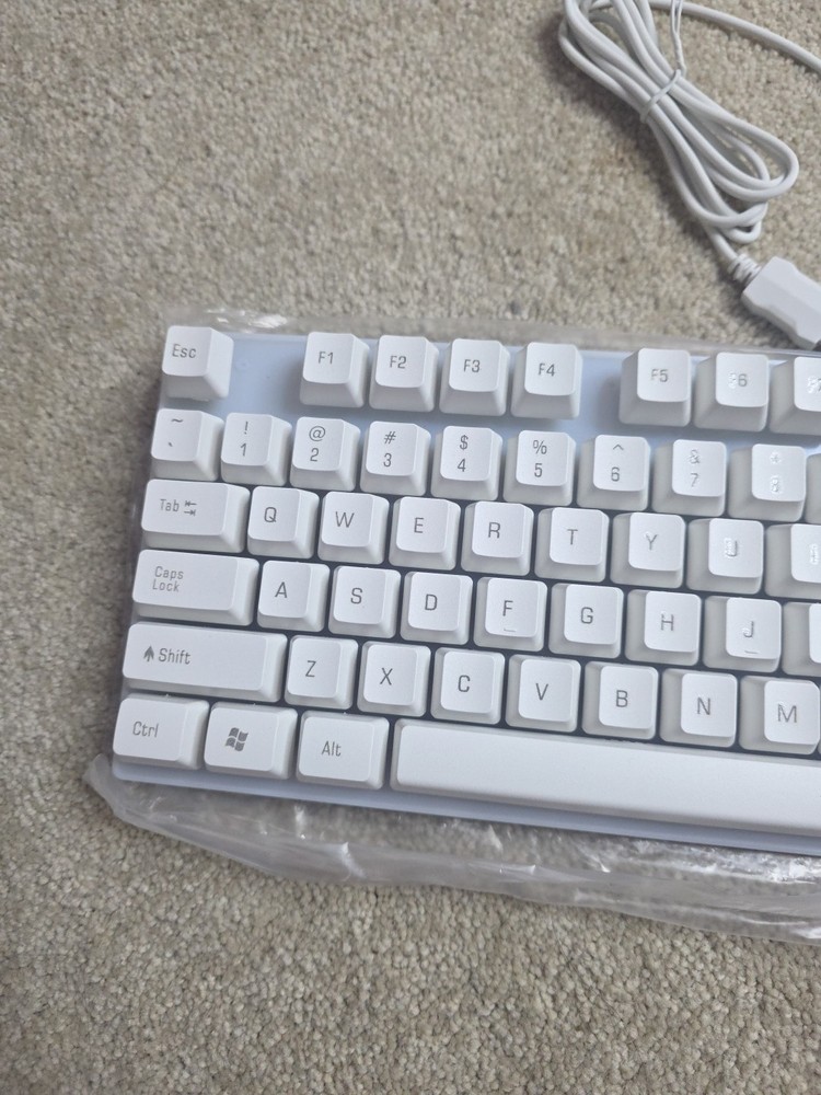 Wired Keyboard and Mouse Combo Large Print, Light-Up Keyboard Mouse, USB