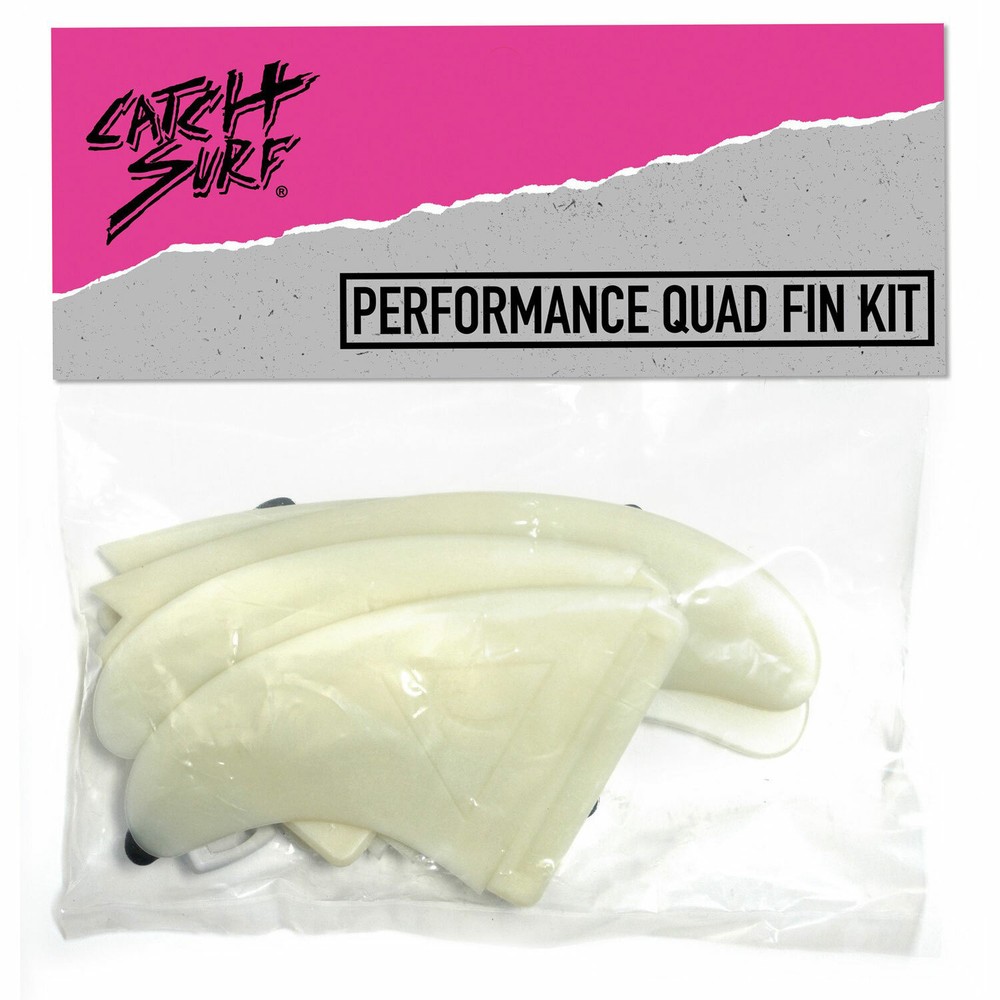 Catch Surf Hi-Perf Quad Surfboard Fin Set - Natural