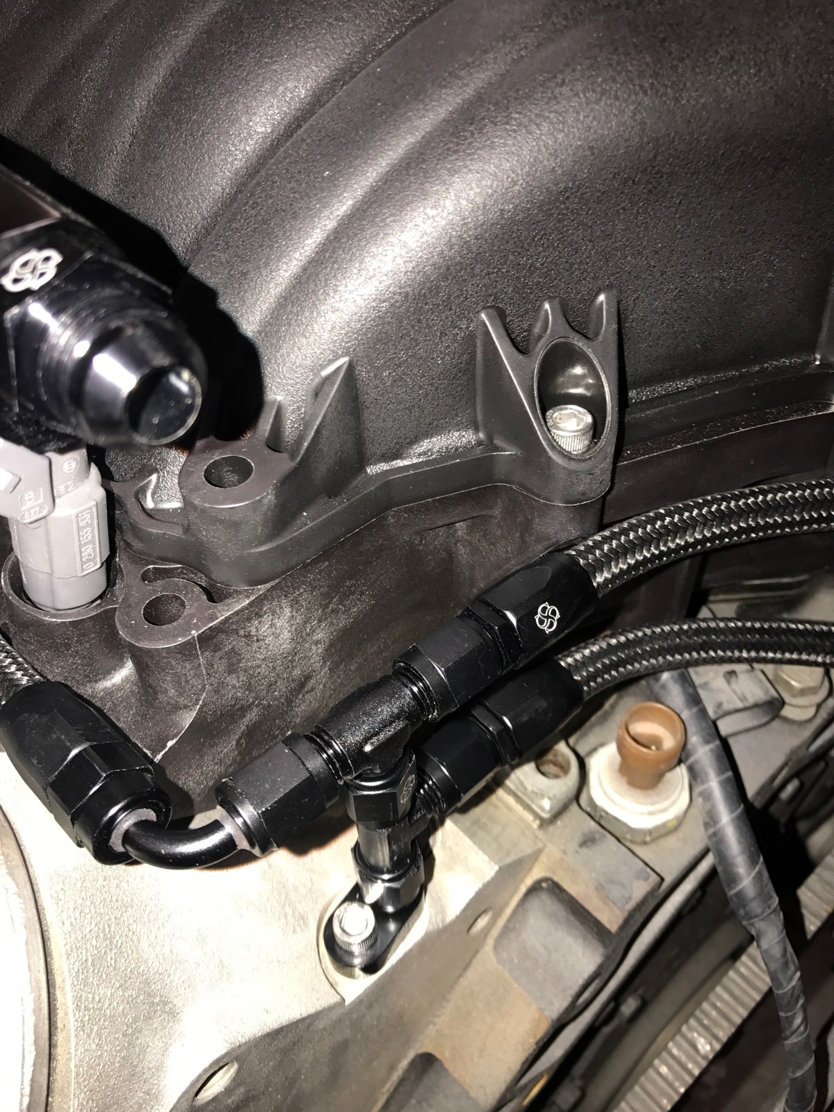 FAST 102 & 92 Steam Vent Kit Complete LS1 LS6 LS3 Coolant Crossover BLK SV102BN