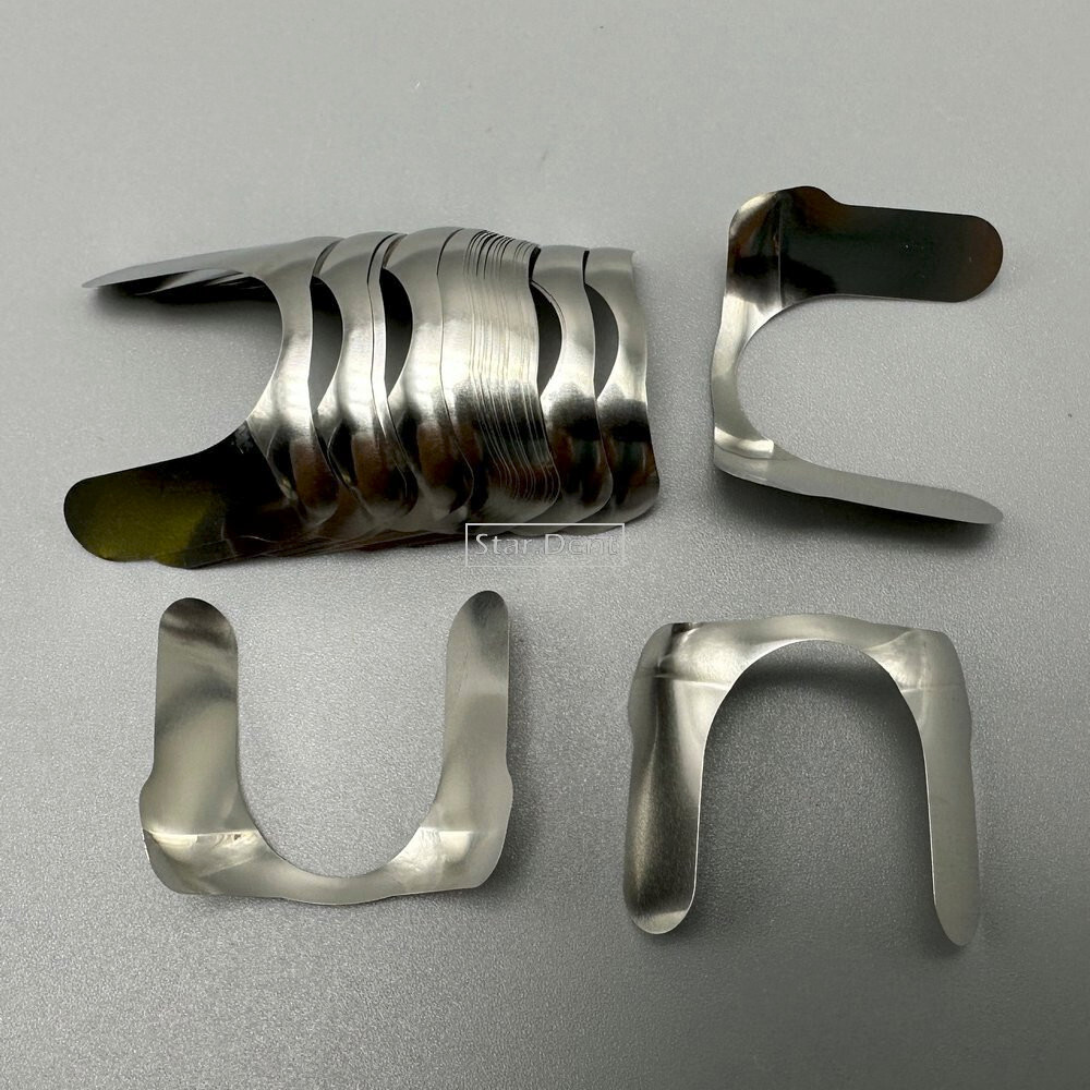 Dental Proximal Contoured Anterior Strips Twin Matrices Metal Matrix Strip Bands