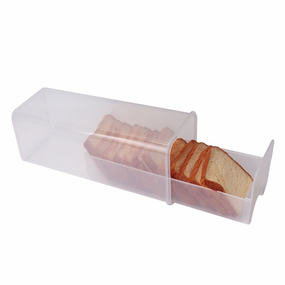Bread Keeper Container Airtight Lid with Slide Tray for Kitchen Bread Storage