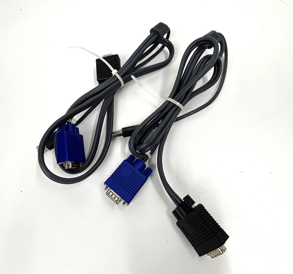 TRENDnet TK207 2-port USB Blue KVM Switch Cable Kit + Cables