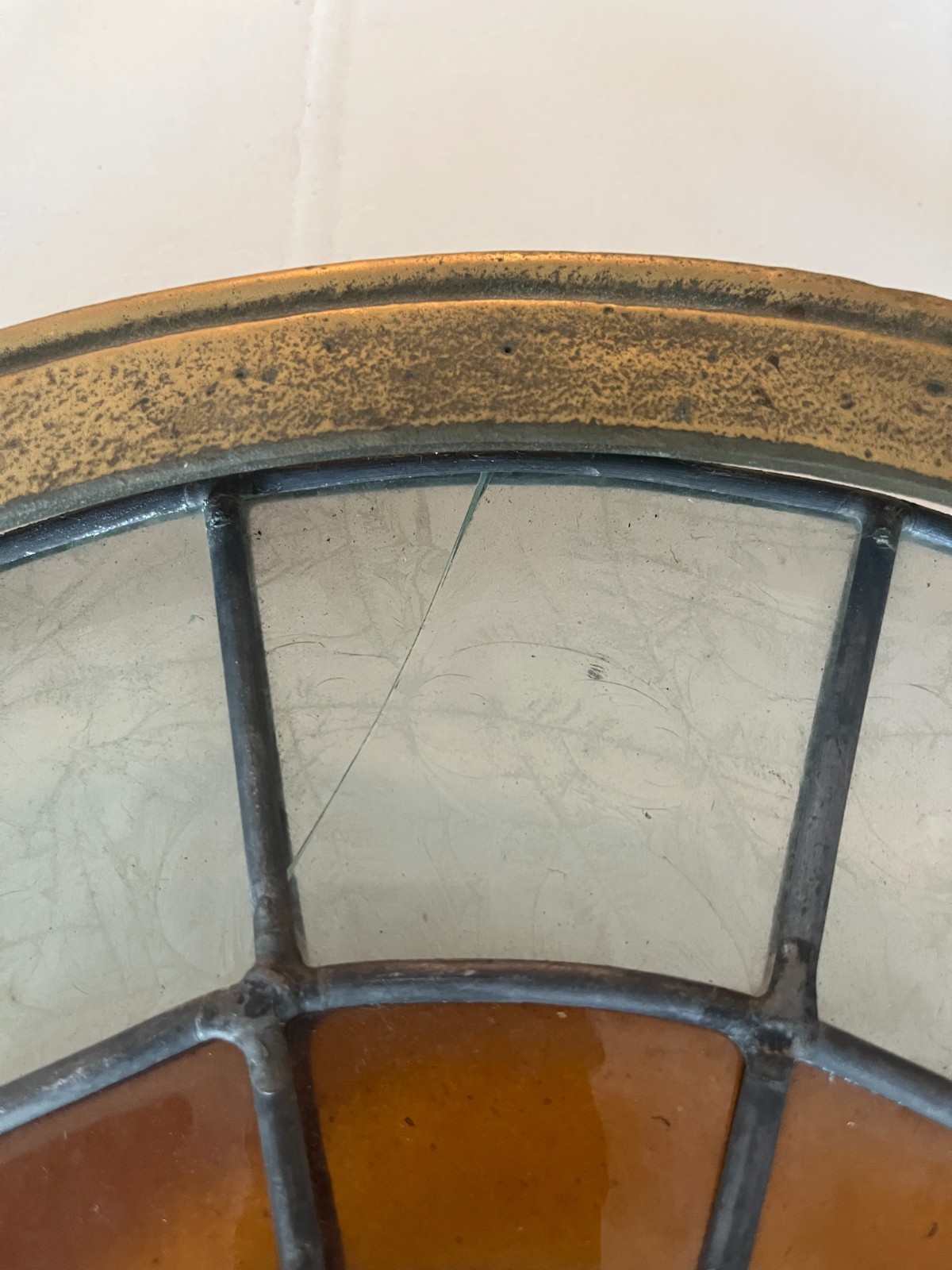 Vintage Bronze Or Brass Port Hole Window Porthole - 13” Across Vintage