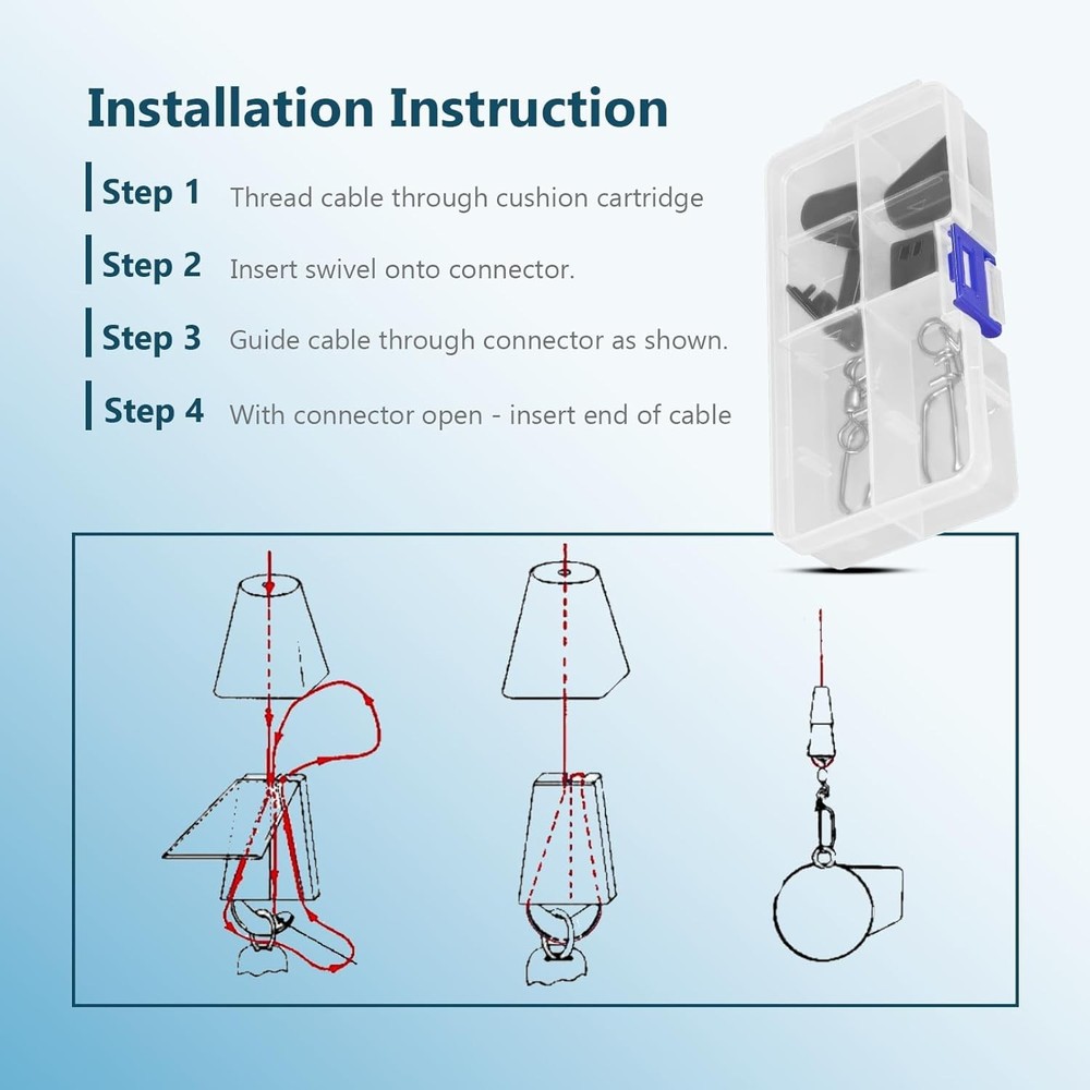 2250141 Line Terminator Downrigger Accessory, Downrigger Terminal Kit, 2 Pack