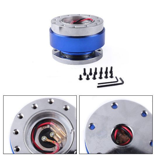 Universal Car Auto Steering Wheel Quick Release Hub Adapter Snap Off Boss Kit