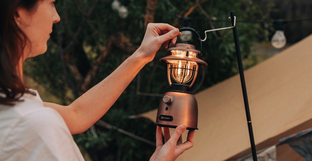 Olight Olantern Stretch Vintage Copper Camping Lamp w/Height Adjustable Head
