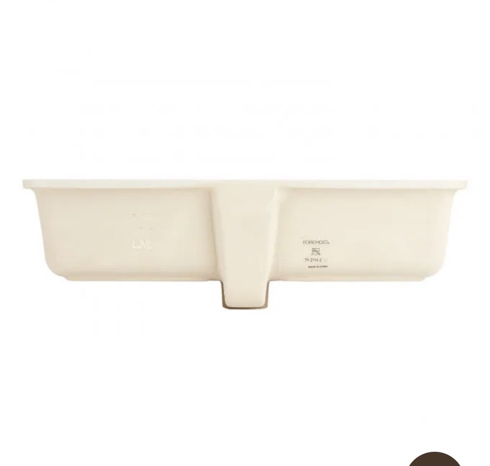 Signature Hardware Destin Rectangular 21”Porcelain Undercount Bathroom Sink