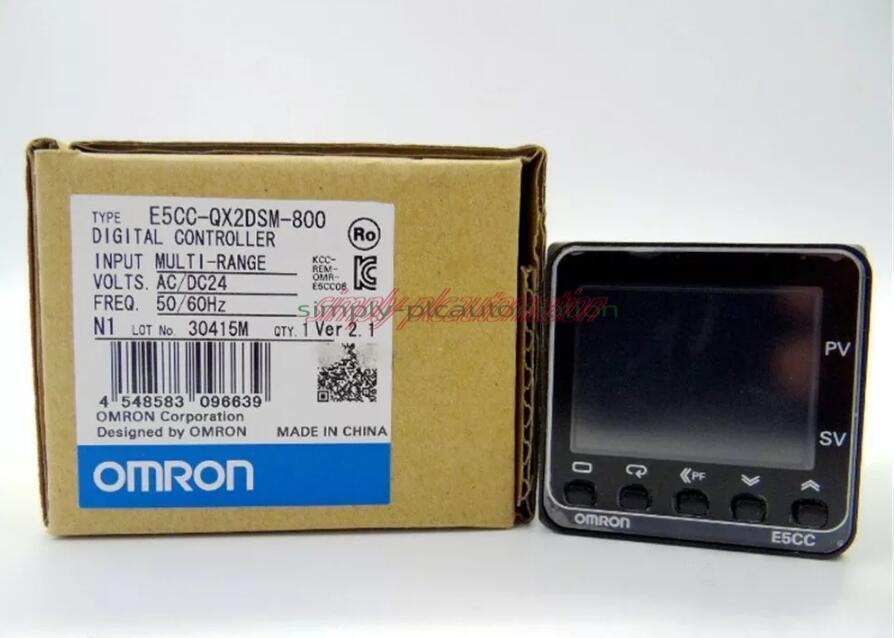 New One Omron Temperature Controller 24VAC/DC E5CC-QX2DSM-800