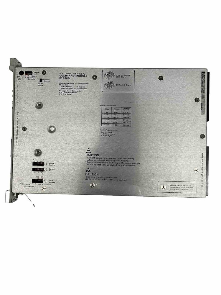 HP 75000 Series C HP E1406A Command Module