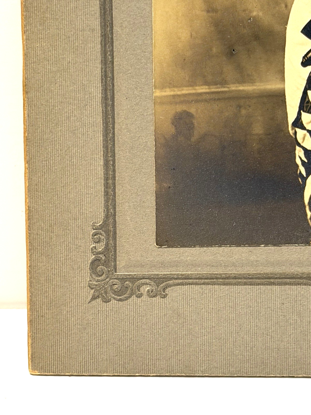 Antique Native American Indian Cabinet Card Photograph of A Chief; 1880s - 1900s