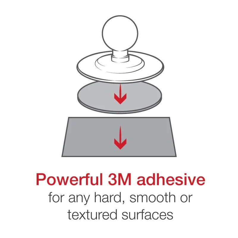 RAM Tab-Tite Mount with Flex Adhesive Base for Large Tablets RAP-B-378-TAB-LG