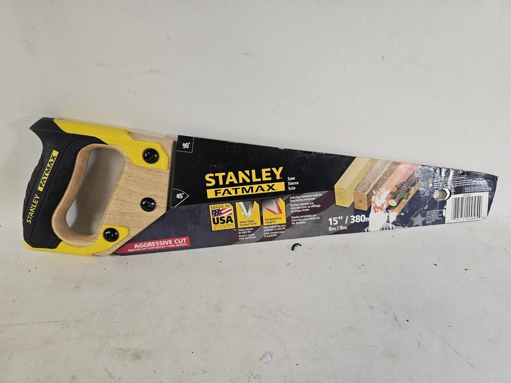 Stanley 15" Aggressive Cut Hand Saw