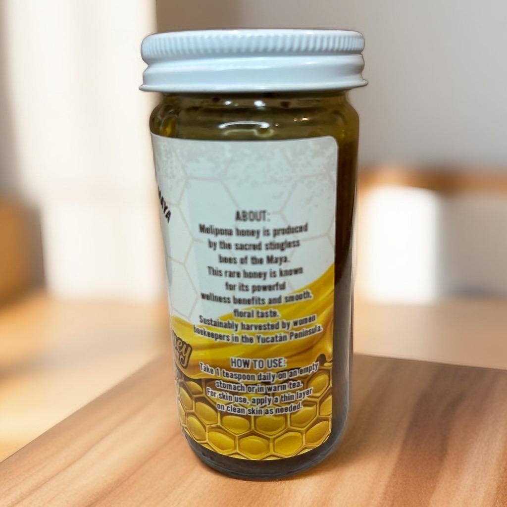 Melipona-Jimerito Honey with Bee Pollen: Mayan Harvested, Yucatán Mexico