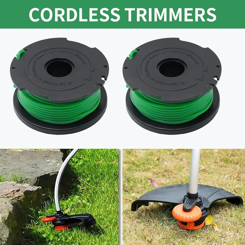 7Pack+1Cap For Black & Decker GH3000 SF-080 Grass Trimmer Replacement Spool Line