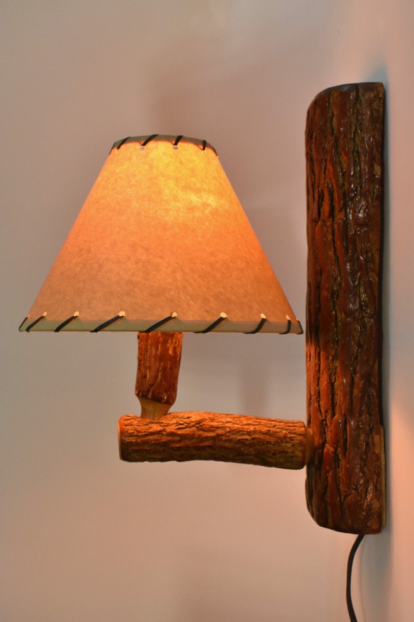 Old Hickory Shelbyville Style Wall Sconce Light Lamp Adirondack Cabin Rustic