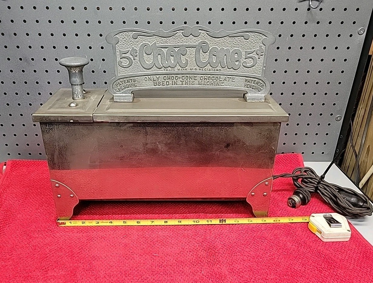 CHOC-CONE COMPANY ICE CREAM CHOCOLATE DIP MACHINE 5 CENT