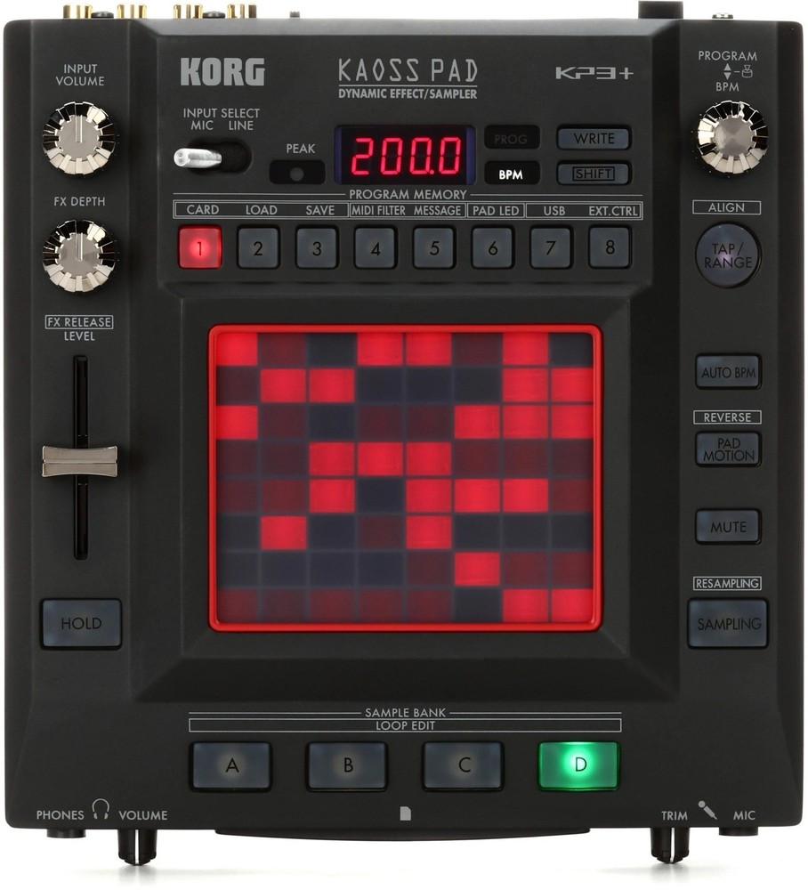Korg KP3 Kaoss Pad Dynamic Effects Sampler Sequencer