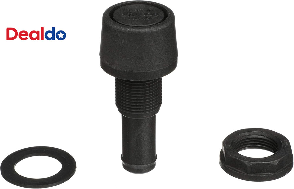 1607-3 Polypropylene Fuel Vent, Black