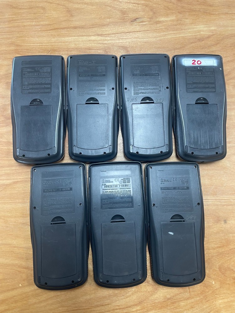 7x Texas Instruments TI-83 Black Graphing Calculator | Read Description