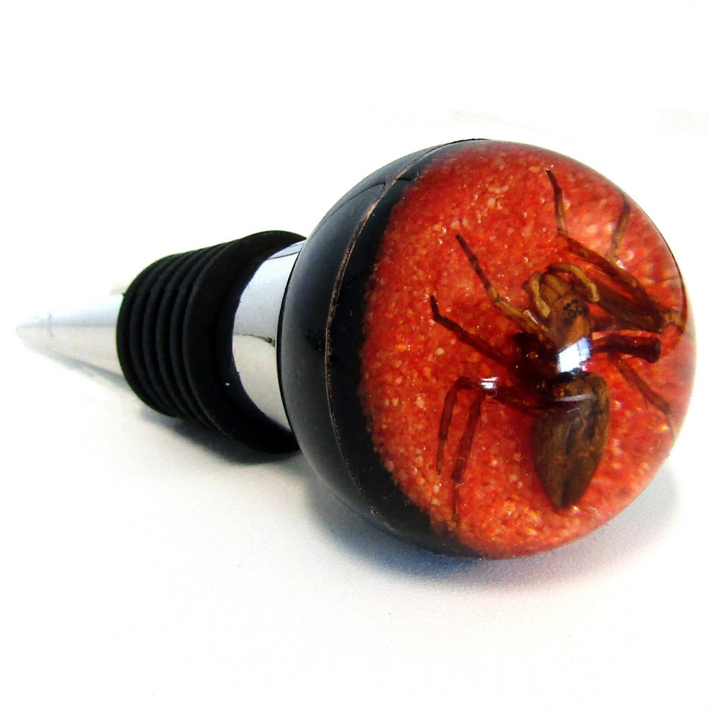 REAL Spider Wine Stopper RED