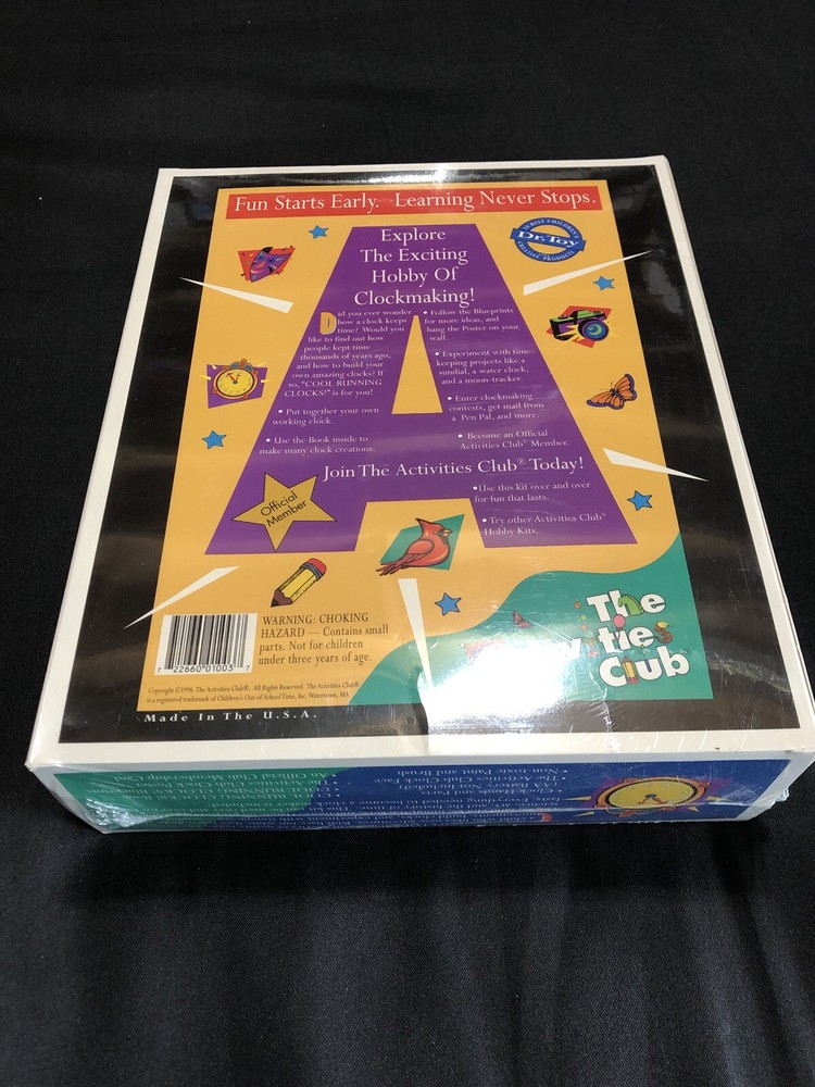 New! MAKE IT FUN! ACTIVITIES Cool Running Clocks Create It Yourself