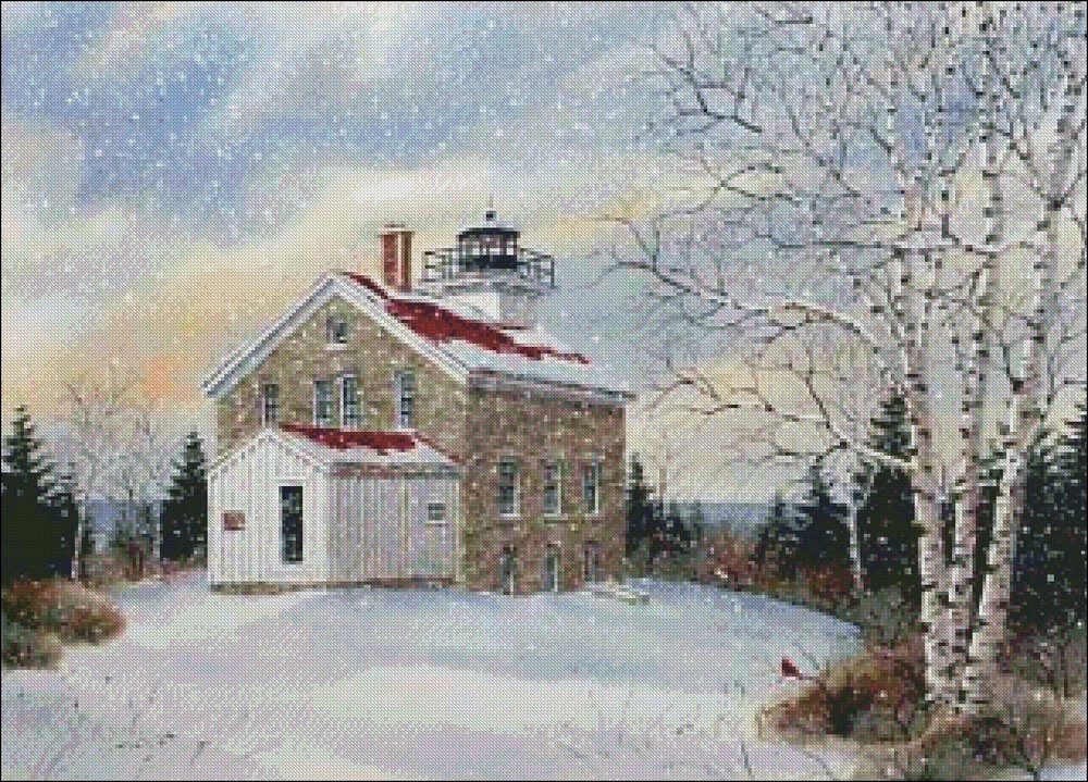 Chart Needlework - Counted Cross Stitch Patterns - Pottawatomie Lighthouse