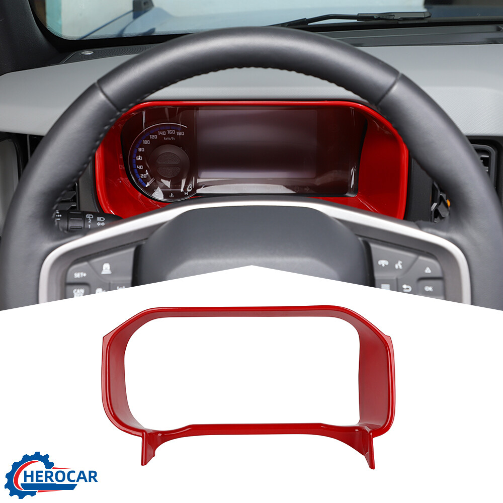 Interior Dashboard Instrument Frame Red Cover Trim For Ford Bronco Accessories