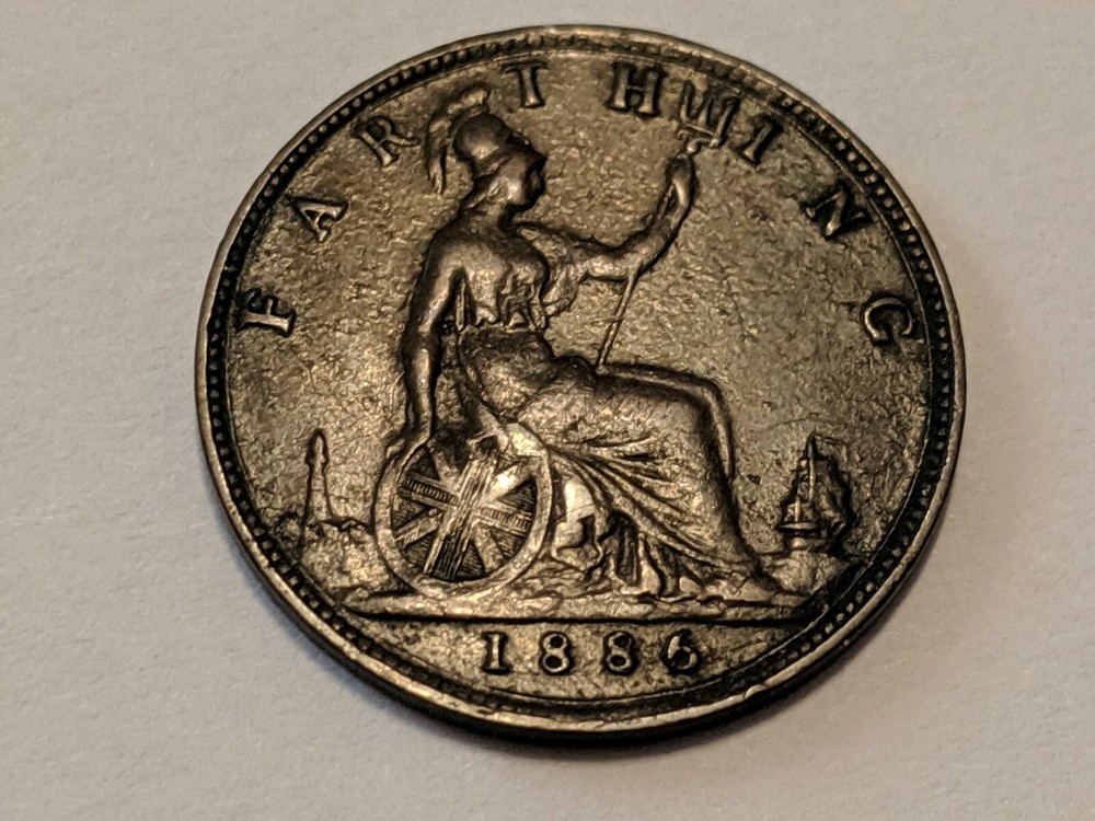 1886 GREAT BRITAIN FARTHING