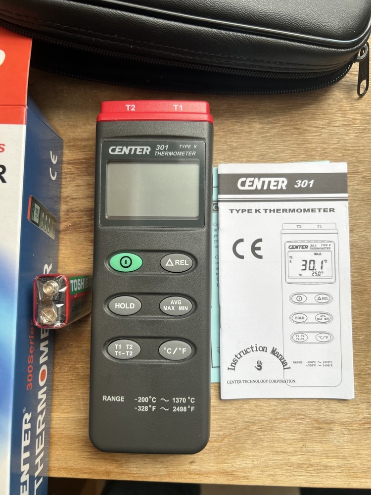 Center 300 Digital Thermometer Type K Unused