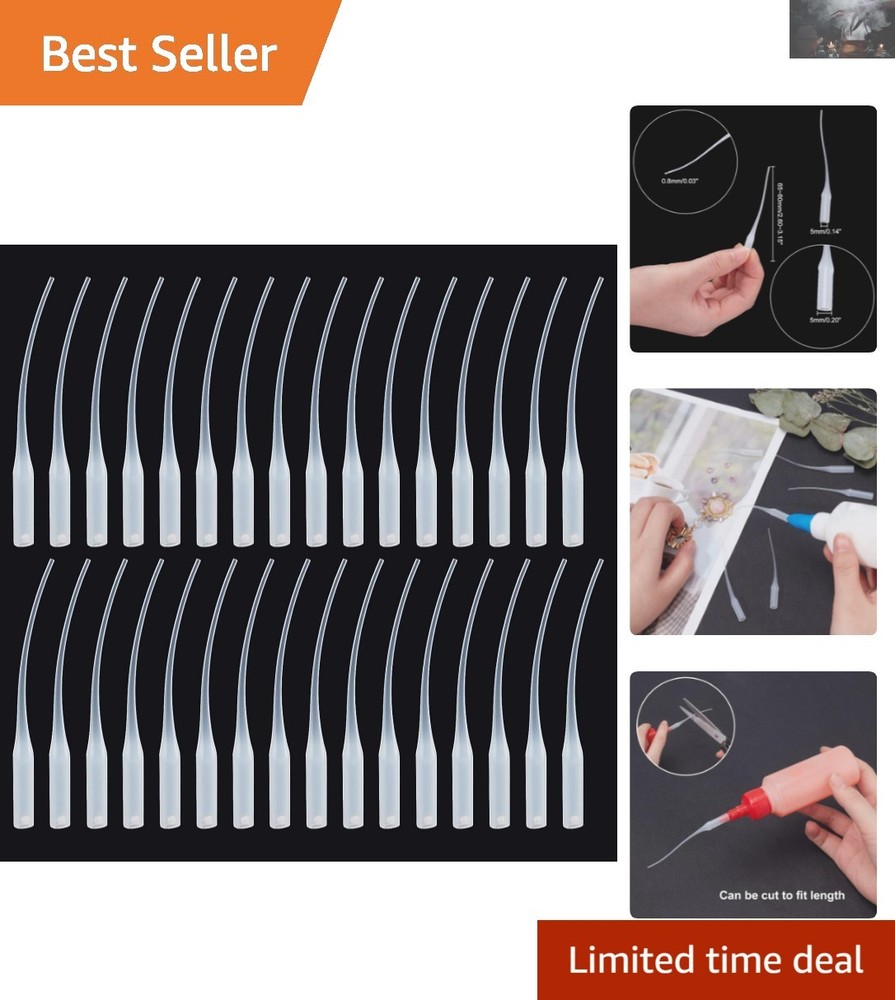 Slim and Durable Glue Micro-Tips: 100pcs for Precise Application in Tight Spaces