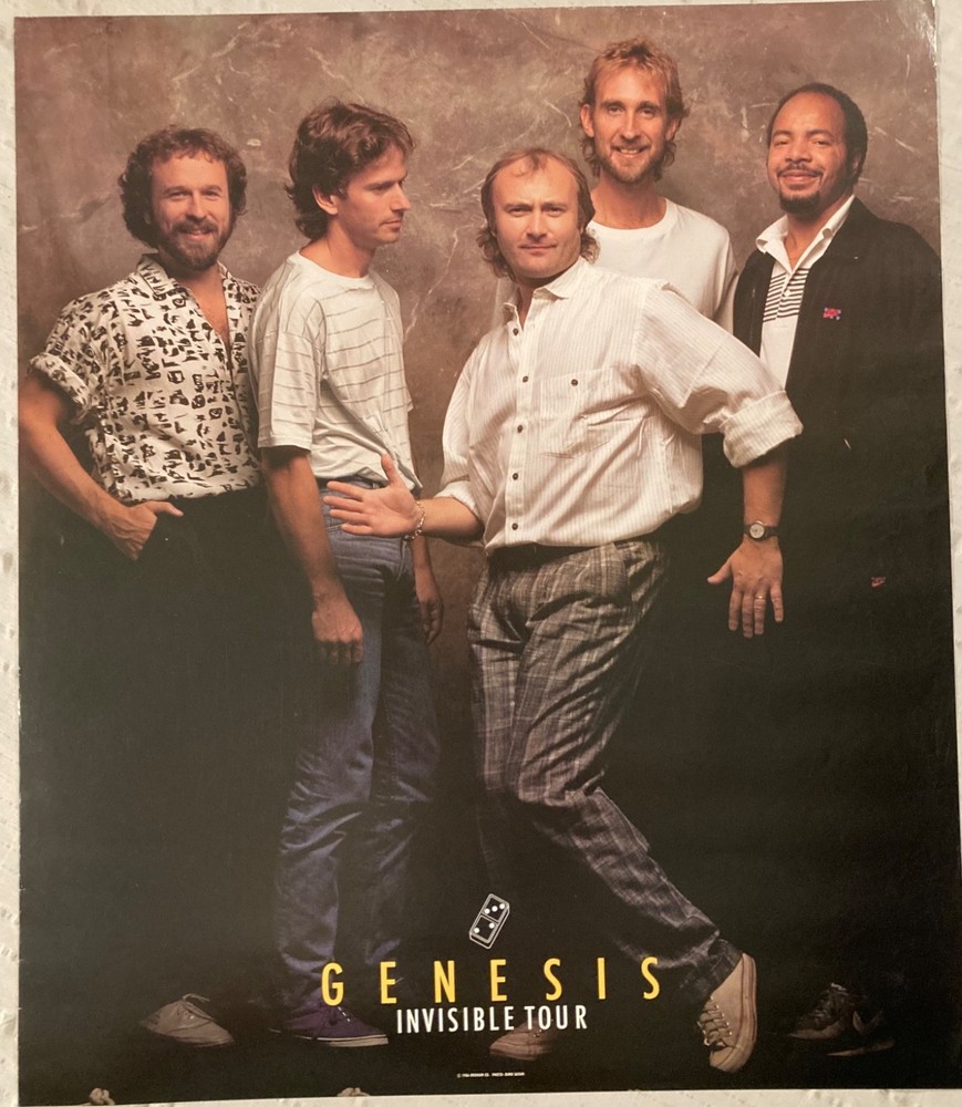 Genesis 1986 Poster Invisible Tour Brockum U