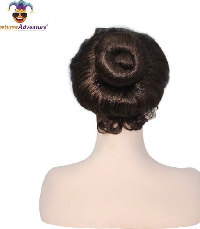 Victorian style brown Gibson Wig- Wave Style Synthetic Hair Costume Wig