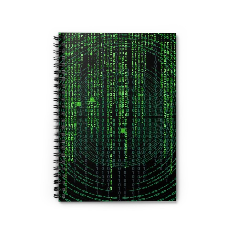 The Matrix Grid Spiral Notebook - Ruled Line