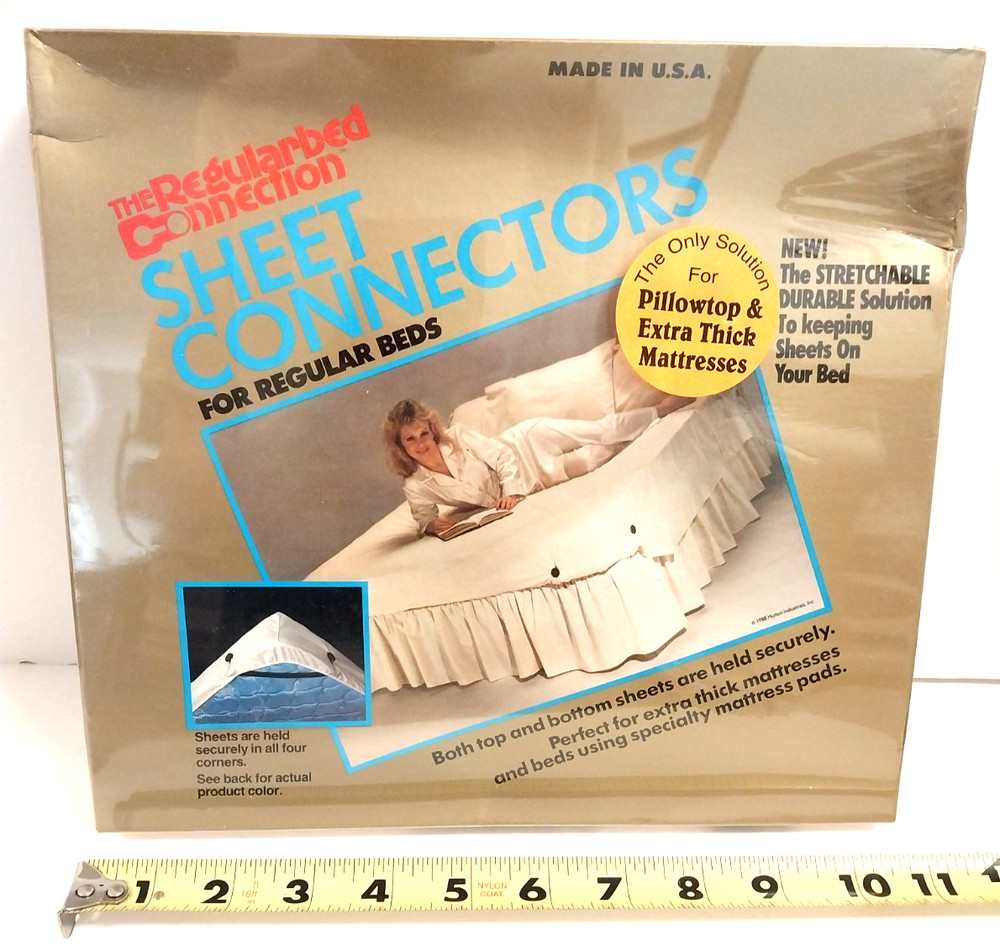 Hutton Regularbed Connection Sheet Connectors for Regular Beds - NEW / VTG