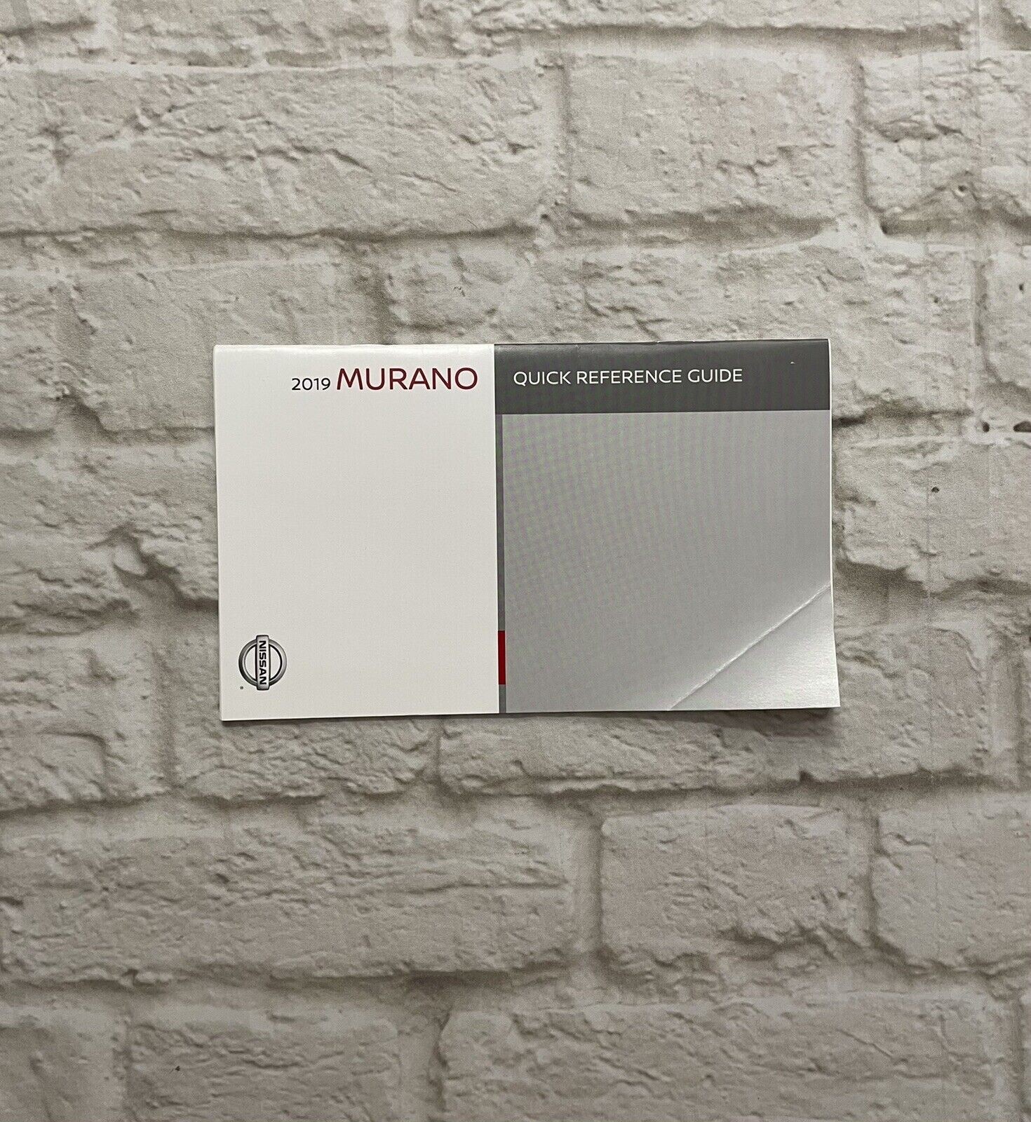 2019 Nissan MURANO Owners Manual, w/ NAVIG (Platinum S SV SL Sport Exclusive)