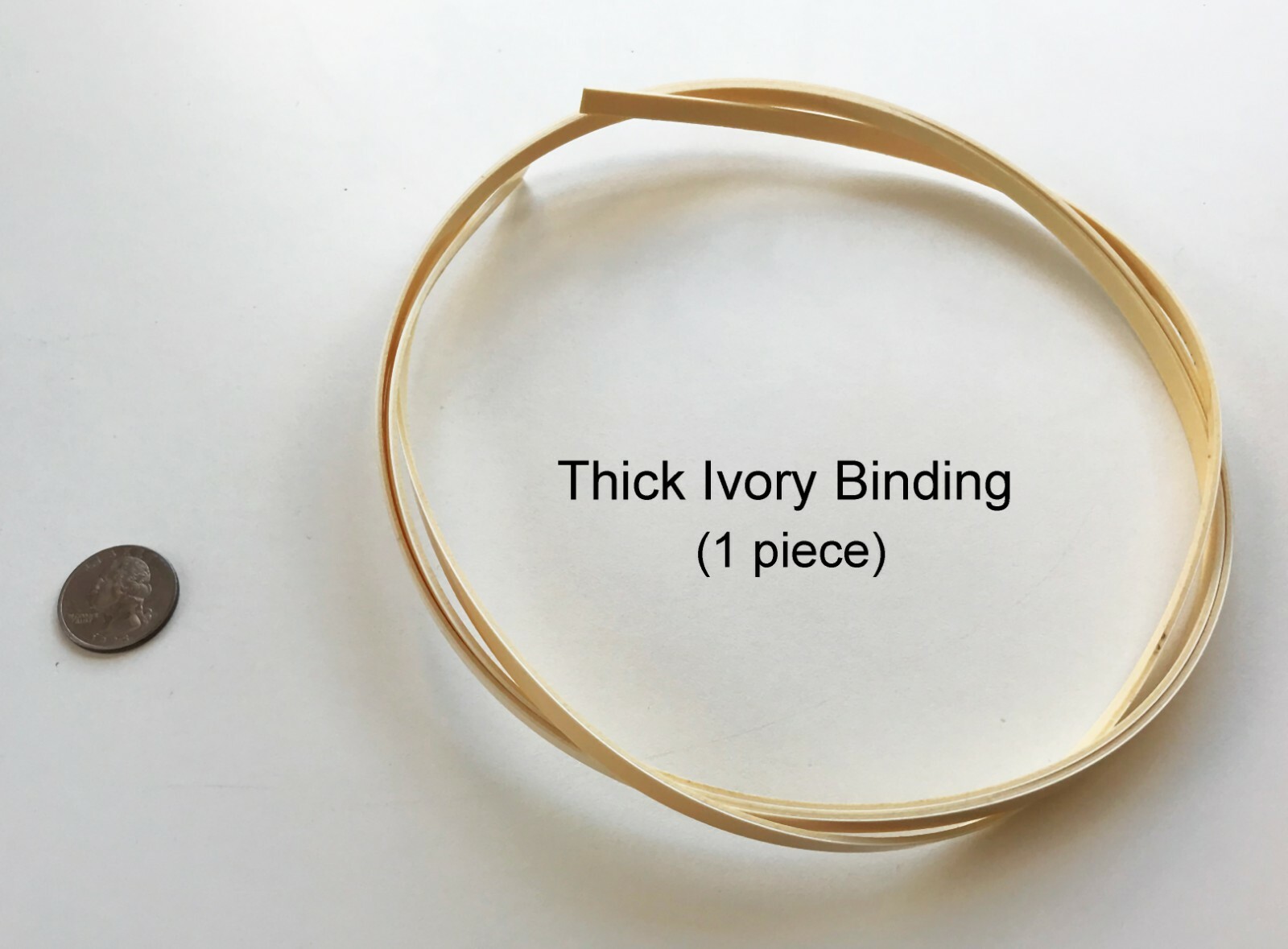 Thick ABS Plastic Binding Guitar Mandolin Luthier - White Ivory Black Tortoise