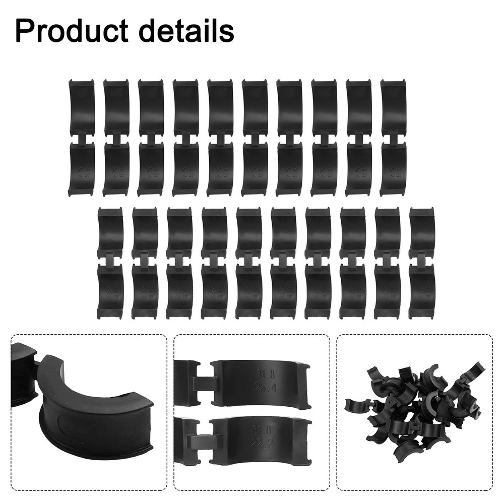 Bicycle Handlebar Stabilizing Gaskets Ideal for Various Accessories Use