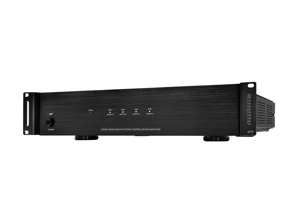Monoprice 44519 4-Zone Multizone Controller Amplifier Bluetooth IR RCA TOSLINK