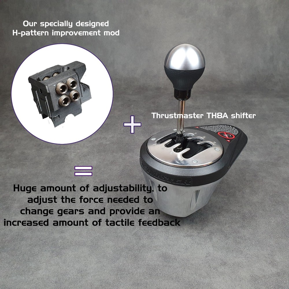 Thrustmaster TH8A H-pattern shifter mod.